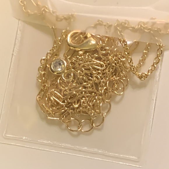 A New Day 14K Gold Dipped “E” Initial with Heart Chain Necklace - Picture 5 of 7